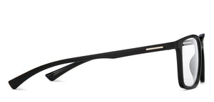 Black Rectangle Full Rim Unisex Eyeglasses by Lenskart Air-206013