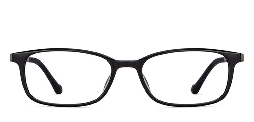 Black Rectangle Full Rim Unisex Eyeglasses by Lenskart Air-151942