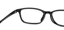Load image into Gallery viewer, Black Rectangle Full Rim Unisex Eyeglasses by Lenskart Air-151942