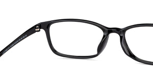 Black Rectangle Full Rim Unisex Eyeglasses by Lenskart Air-151942