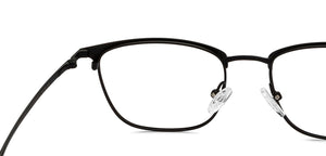 Black Rectangle Full Rim Unisex Eyeglasses by Lenskart Air-213108