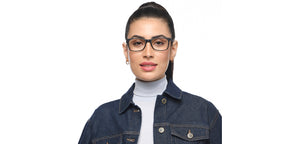 Black Rectangle Full Rim Unisex Eyeglasses by Lenskart Air-210153