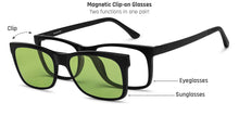 Load image into Gallery viewer, Black Rectangle Full Rim Unisex Eyeglasses by Lenskart Air-210153
