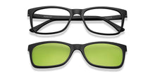 Load image into Gallery viewer, Black Rectangle Full Rim Unisex Eyeglasses by Lenskart Air-210153