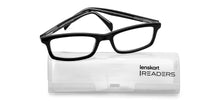 Load image into Gallery viewer, Black Rectangle Full Rim Unisex Eyeglasses by Lenskart READERS-152619