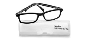 Black Rectangle Full Rim Unisex Eyeglasses by Lenskart READERS-152619
