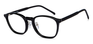 Black Rectangle Full Rim Men Eyeglasses by Vincent Chase-204325