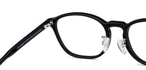Black Rectangle Full Rim Men Eyeglasses by Vincent Chase-204325