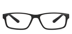 Black Rectangle Full Rim Unisex Eyeglasses by Vincent Chase Online-205237