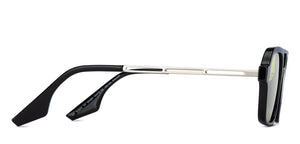 Black Rectangle Full Rim Unisex Sunglasses by Vincent Chase Polarized-204224