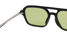 Load image into Gallery viewer, Black Rectangle Full Rim Unisex Sunglasses by Vincent Chase Polarized-204224