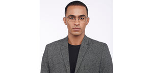 Black Rectangle Full Rim Unisex Eyeglasses by Vincent Chase-208197