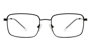 Black Rectangle Full Rim Unisex Eyeglasses by Vincent Chase-208197