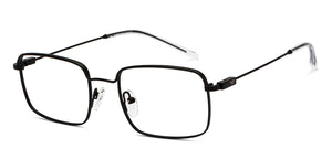 Black Rectangle Full Rim Unisex Eyeglasses by Vincent Chase-208197