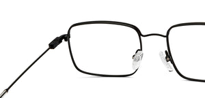 Black Rectangle Full Rim Unisex Eyeglasses by Vincent Chase-208197