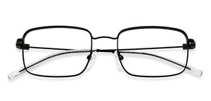 Black Rectangle Full Rim Unisex Eyeglasses by Vincent Chase-208197