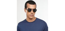 Load image into Gallery viewer, Black Round Full Rim Unisex Sunglasses by John Jacobs-152190