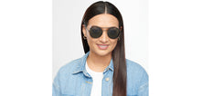 Load image into Gallery viewer, Black Round Full Rim Unisex Sunglasses by John Jacobs-152190