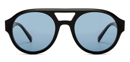 Black Round Full Rim Unisex Sunglasses by John Jacobs-201677