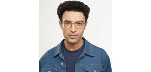 Black Round Full Rim Unisex Eyeglasses by John Jacobs-201403