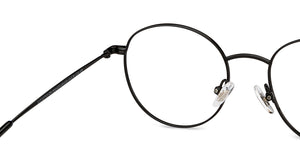 Black Round Full Rim Unisex Eyeglasses by John Jacobs-201403