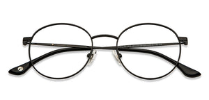Black Round Full Rim Unisex Eyeglasses by John Jacobs-201403