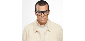 Black Round Full Rim Men Eyeglasses by John Jacobs-151341