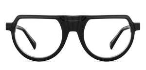 Black Round Full Rim Men Eyeglasses by John Jacobs-151341