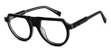 Load image into Gallery viewer, Black Round Full Rim Men Eyeglasses by John Jacobs-151341