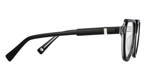 Black Round Full Rim Men Eyeglasses by John Jacobs-151341