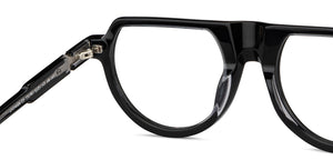 Black Round Full Rim Men Eyeglasses by John Jacobs-151341