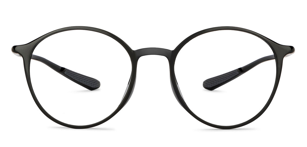 Black Round Full Rim Unisex Eyeglasses by Lenskart Air-151758