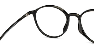 Black Round Full Rim Unisex Eyeglasses by Lenskart Air-151758