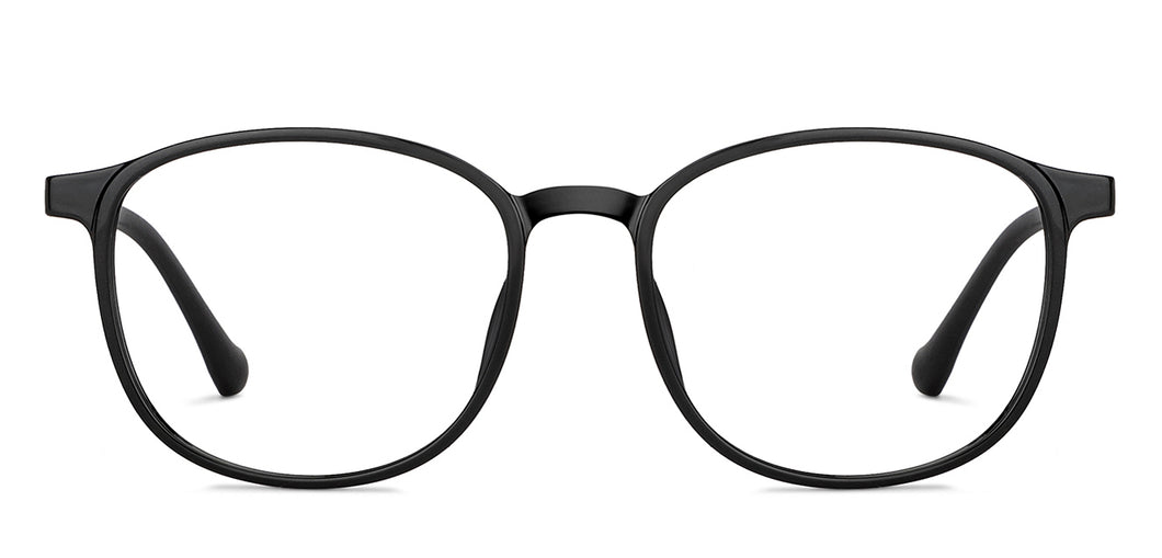 Black Round Full Rim Unisex Eyeglasses by Lenskart Air-151930