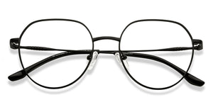 Black Round Full Rim Unisex Eyeglasses by Lenskart Air-213110