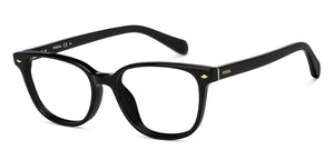 Black Square Full Rim Women Eyeglasses by Fossil-205591