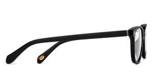 Black Square Full Rim Women Eyeglasses by Fossil-205591