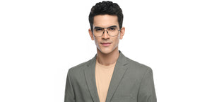 Black Square Full Rim Unisex Eyeglasses by John Jacobs-209671