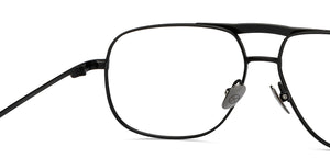 Black Square Full Rim Unisex Eyeglasses by John Jacobs-209671