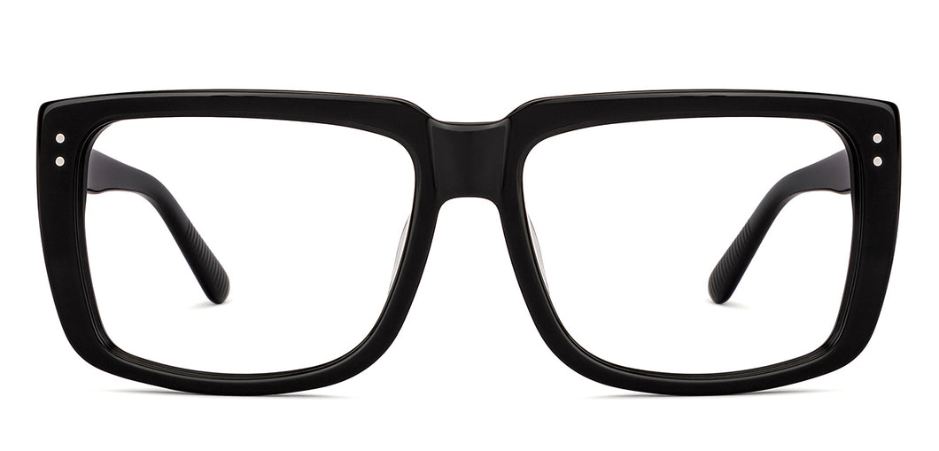 Black Square Full Rim Unisex Eyeglasses by John Jacobs-152961