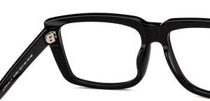 Black Square Full Rim Unisex Eyeglasses by John Jacobs-152961