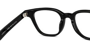 Black Square Full Rim Unisex Eyeglasses by John Jacobs-153096