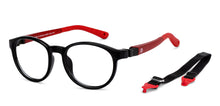 Load image into Gallery viewer, Black Square Full Rim Kids Eyeglasses by Hooper Switch-200336