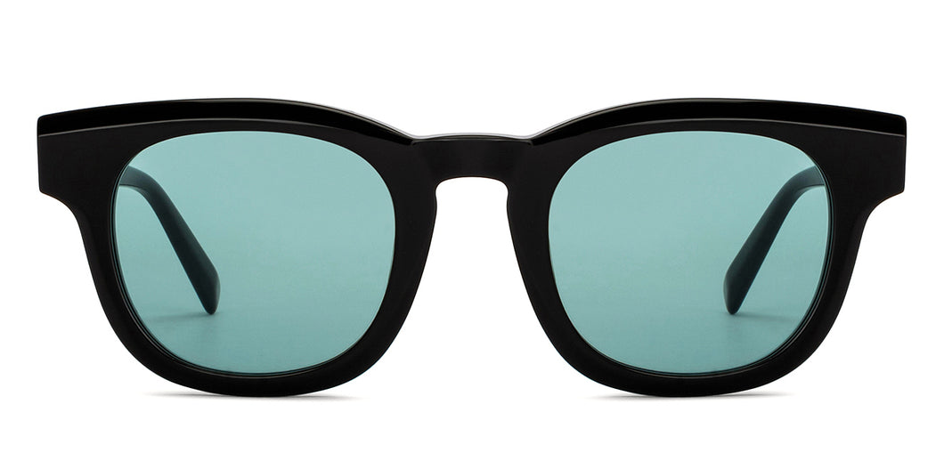 Black Wayfarer Full Rim Unisex Sunglasses by John Jacobs-201706