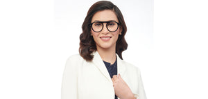 Black Aviator Full Rim Unisex Eyeglasses by John Jacobs-205975