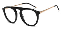 Load image into Gallery viewer, Black Aviator Full Rim Unisex Eyeglasses by John Jacobs-205975