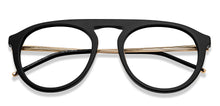 Load image into Gallery viewer, Black Aviator Full Rim Unisex Eyeglasses by John Jacobs-205975