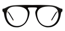 Load image into Gallery viewer, Black Aviator Full Rim Unisex Eyeglasses by John Jacobs-205975