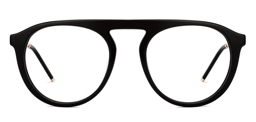 Black Aviator Full Rim Unisex Eyeglasses by John Jacobs-205975