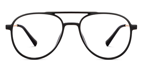 Black Aviator Full Rim Unisex Eyeglasses by Lenskart Air-151675